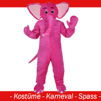 Elefant Kostüm pink - Gr. M - L - (XL)