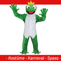 Frosch König Kostüm - Gr. XL-XXL