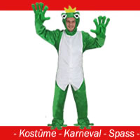 Frosch König Kostüm - (offen) Gr. XL-XXL