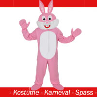 Hase rosa Kostüm - Gr. XL - XXL