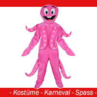 Oktopus Kostüm Pink - Neu Gr. M - L - (XL)