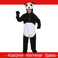 Panda Kostüm - (offen) Gr. M - L - (XL)