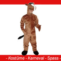 Pferd braun Kostüm - (offen) Gr. XL - XXL