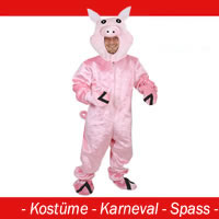 Schwein Kostüm - Polly (offen) Gr. XL - XXL