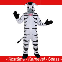 Zebra - Kostüm Gr. M - L - (XL)