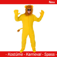 Löwe gelb Kostüm - (offen) Gr. XL - XXL