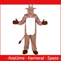 Giraffe Kostüm (offen)-  Gr. M - L - (XL)