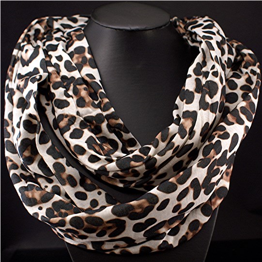 Ever Bloom Damen Leopard Schal - Weicher Dreieck Schal Für Winter & Herbst