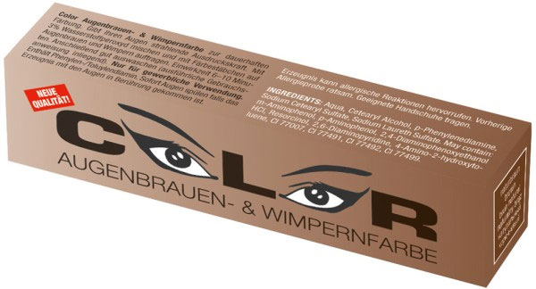 Friseur Augenbrauenfarbe & Wimpernfarbe naturbraun 4016187010691 