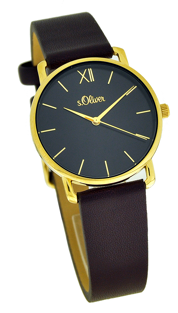 s.Oliver Time Orologio Analogueico Quarzo Uomo con Cinturino in