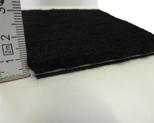 16,90 Euro/m² Teppich Meterware Autoteppich feiner dicker Velour schwarz  200cm
