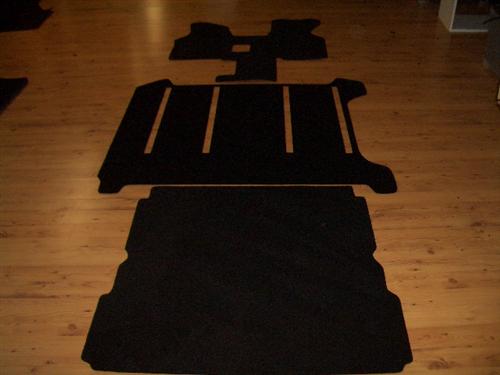 Teppich Meterware Autoteppich schwarz 200cm breit Art. 04sw1