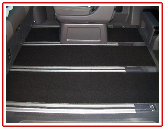 Gastraum Teppich Fußmatten hinten 3-tlg. passend für Mercedes Viano mit  Schienen