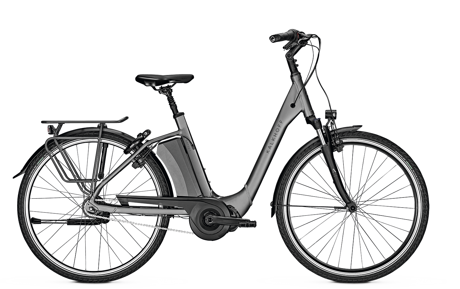 KALKHOFF City e-bike Elektrofahrrad AGATTU 1.S Advance grau Gr. L / 55 cm 621Wh