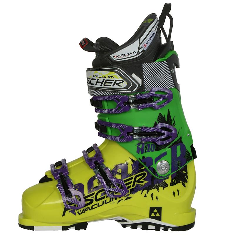 Fischer Herren Skischuhe Skistiefel Ranger 10 Vacuum gelb/grün/lila