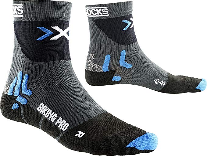 X-Socks Socken Biking Pro Radsocken black/blue schwarz/blau