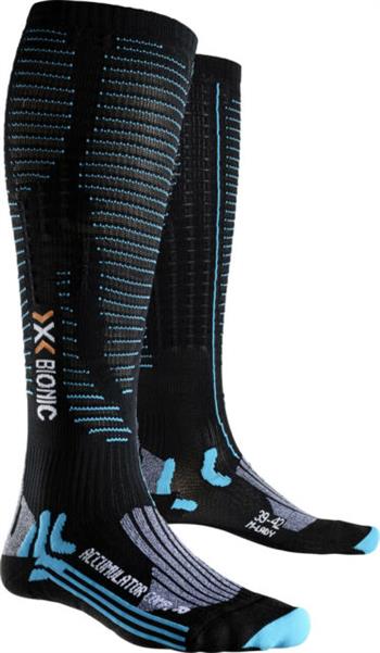 X-Bionic Socken Effektor Competition Lady schwarz/türkis Gr.39/42L