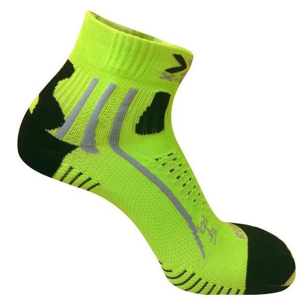 X-Bionic Socken Effektor Running Short grün/schwarz Gr.35/38