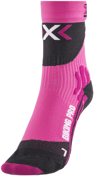X-Socks Socken Biking Pro Lady fuchsia/schwarz Gr.39/40