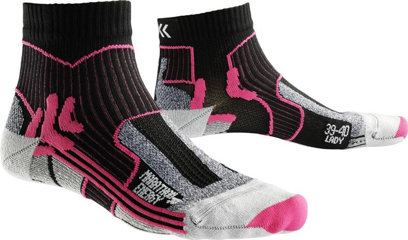 X-Socks Socken Marathon Energy Lady schwarz/fuchsia Gr.35/36