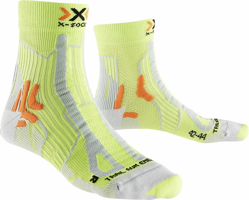 X-Socks Socken Trail Run Energy Man grün/grau Gr.39/41
