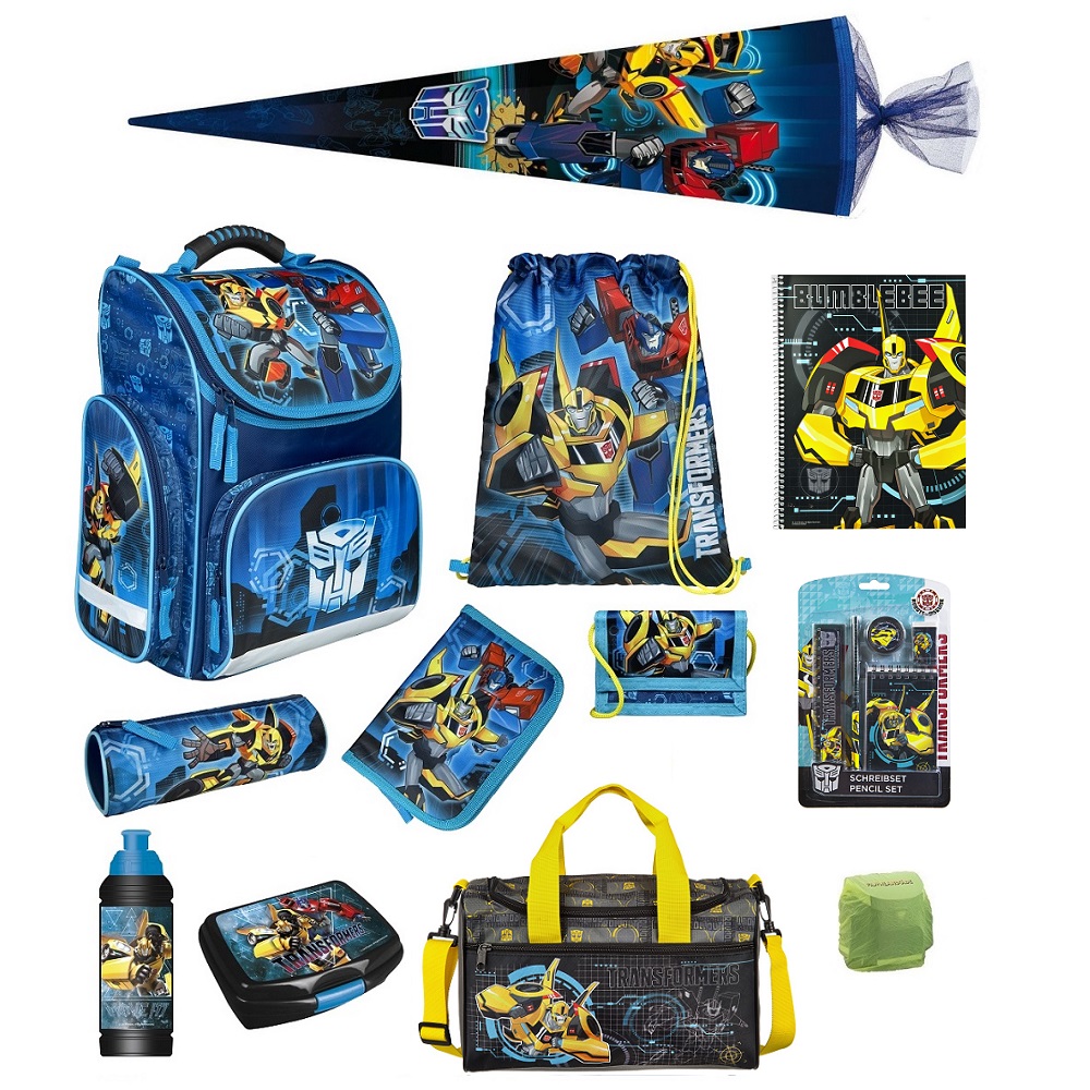 Transformers Schulranzen Set 16-teilig mit Sporttasche und Schultüte