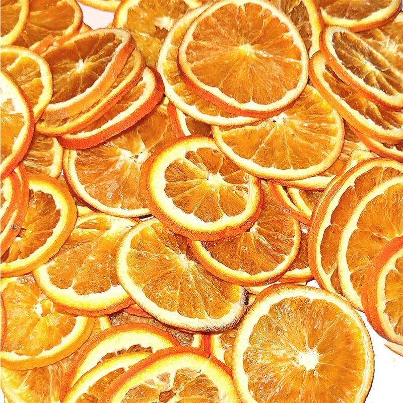 Orangenscheiben 50 Stück getrocknet Deko DIY Weihnachten Orange
