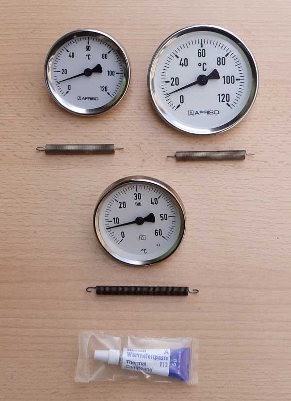 Anlegethermometer AFRISO Metallausführung verschiedene