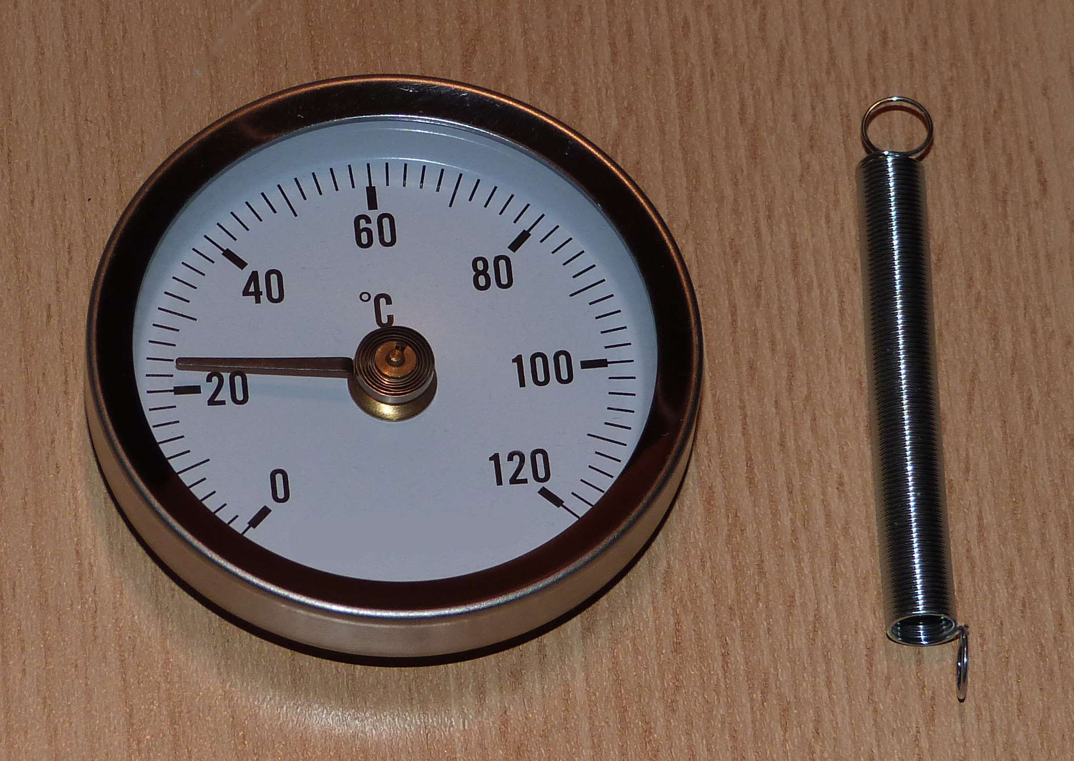 Anlegethermometer Bimetallthermometer Ø65mm 0 bis 120°C (9956#