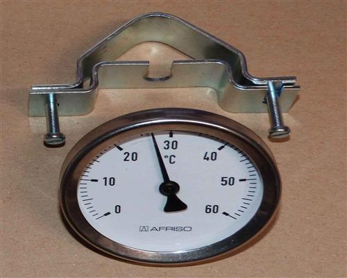 Anlegethermometer Ø 63mm mit Unischelle 0-60°C (9743#