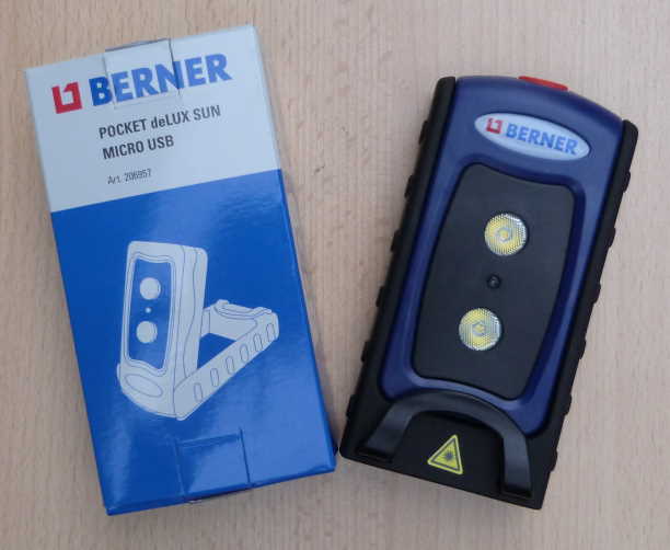BERNER Pocket Delux * SUN * Micro USB / SUPER LED Leuchte (8675#