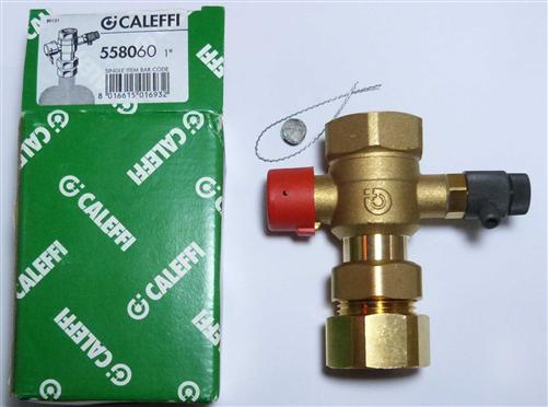 Caleffi Kappenventil / Schnellschlußventil mit Entl. 1" / Caleffi 558060 (7509#