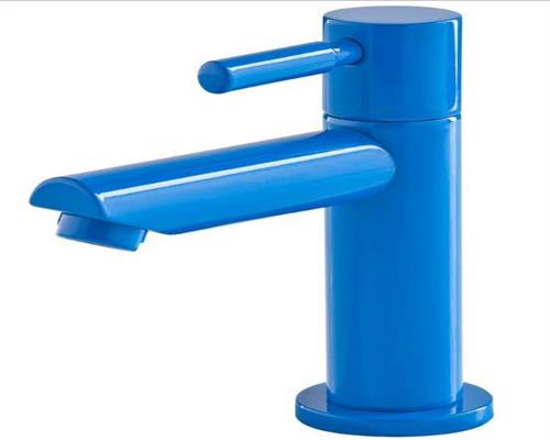 DESIGN Standhahn blau für Kaltwasser, 1/2 " AG + Rosette (9969#