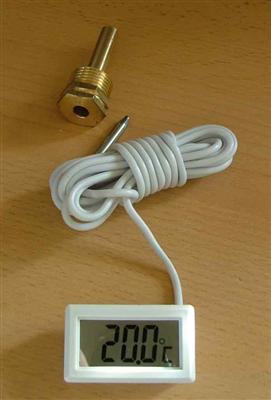 Digitalthermometer bis + 110°C incl. Tauchhülse (4268#