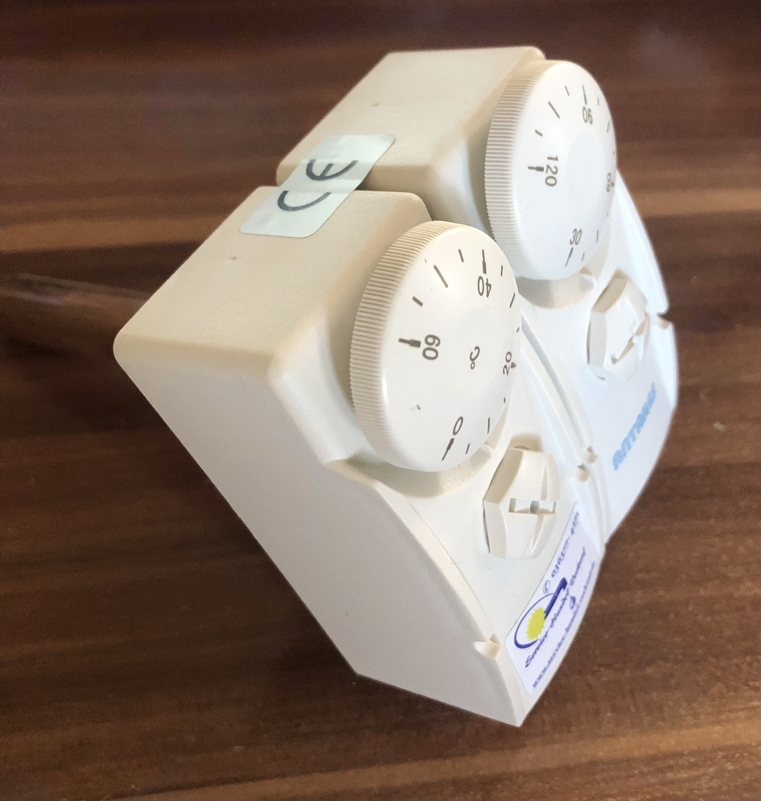 Doppelthermostat von außen einstellbar  0-60°C und 30-120°C (9937#