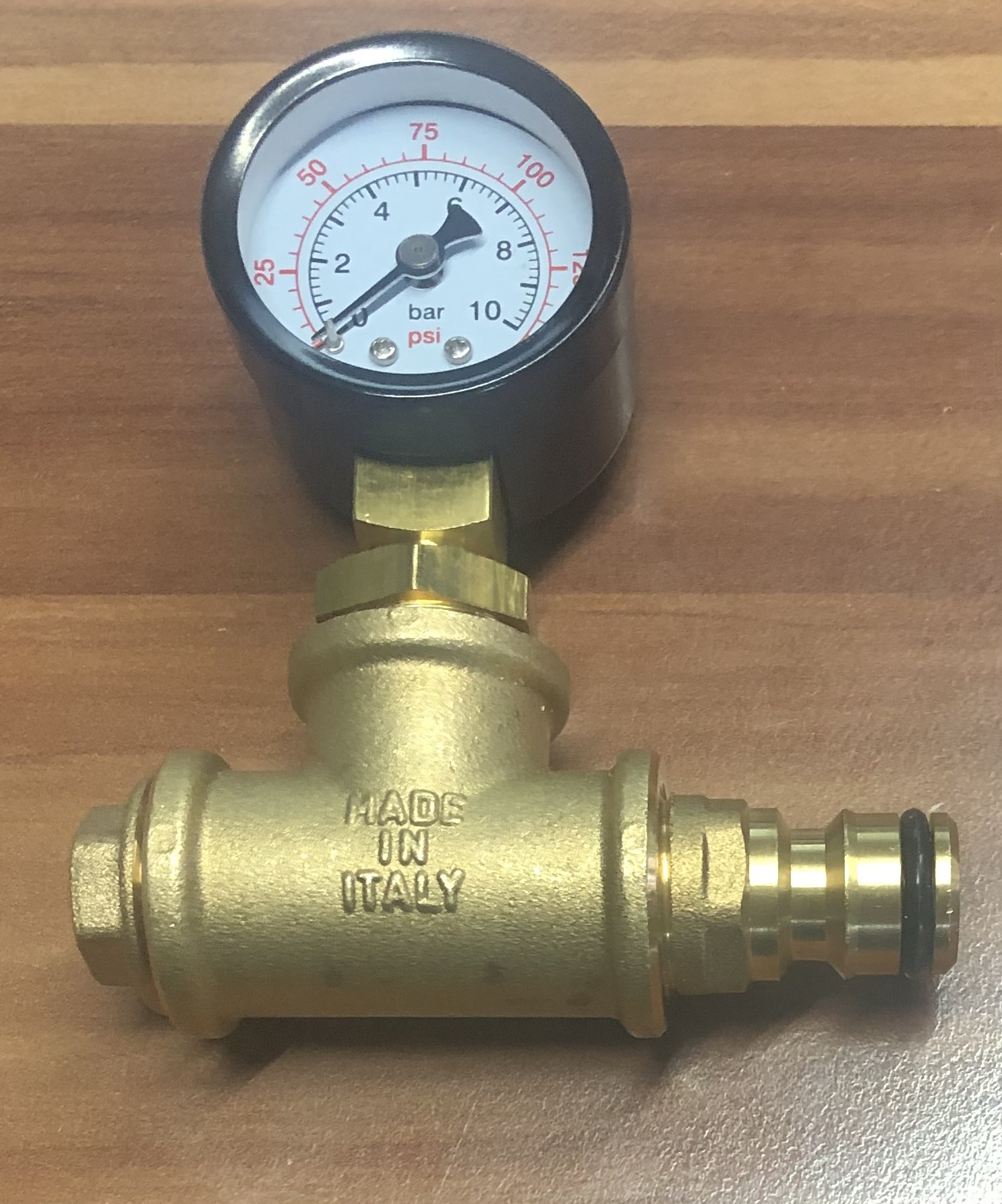 Wasserdruckprüfadapter => Überprüfung Hauswasserdruck (11697#