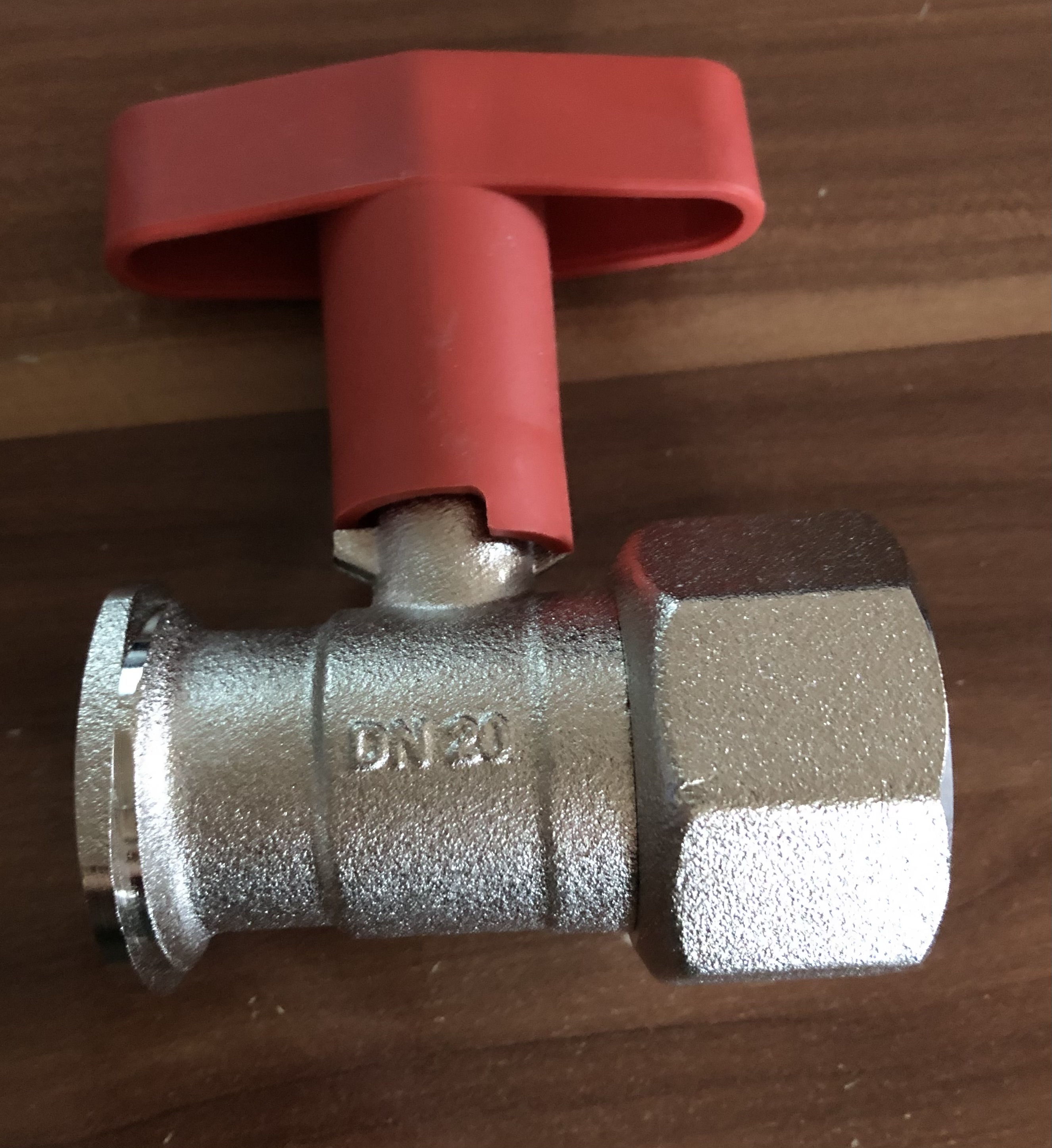 Pumpenkugelhahn roter ISO T Griff 1 1/4" ohne SKB (11643#