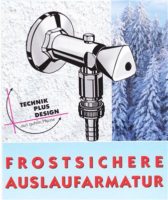 Frostsichere Außenwandarmatur 1/2" für 250-475mm Wandstärke (8211#
