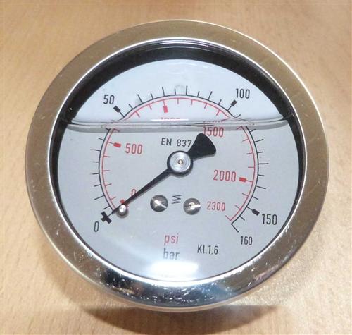 Glyzerin Manometer 0-160 Bar / axial  Ø 67 mm / 1/4"AG  (7229#