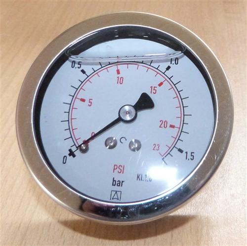 Glyzerin Manometer 0 bis 1,6 Bar / axial  Ø 67 mm / 1/4"AG  (7228#