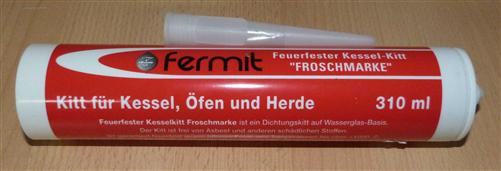 Fermit Kesselkitt / Froschmarke / 310 ml Kartusche / feuerfest (7455#