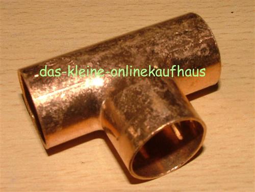 Kupfer-Lötfitting, T-Stück / 18x18x18mm / DVGW zugelassen (536#