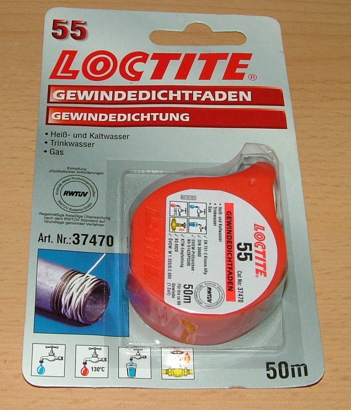 Loctite® 55 / 50m Dichtungsfaden Spender klein  (4909#
