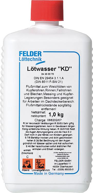 Lötwasser "KD" 1Kg von Felder  (10803#