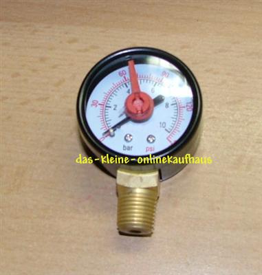 Manometer m.OZ 0-10Bar/Radial Durch.60mm/1/4"AG  (3328#