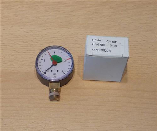 Manometer 0-4 Bar / Radial ∅50mm Afriso 63927S / 1/4 Zoll (6646#