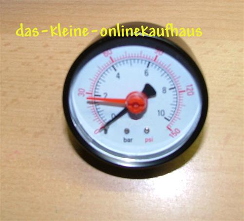 Manometer m.OZ 0-10 Bar/Axial Durch.60mm/1/4"AG  (3331#