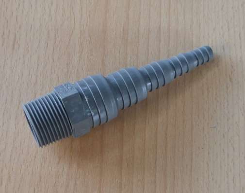 Pumpennippel universal = 3/4" AG x Ø 25-8mm PVC (9569#