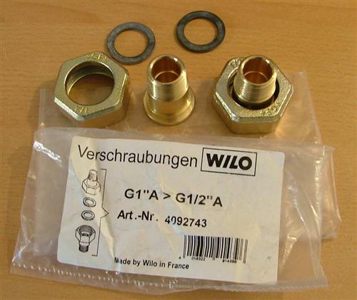 Wilo Pumpenverschraubungssatz 1"x1/2"AG  2Stück (5221#