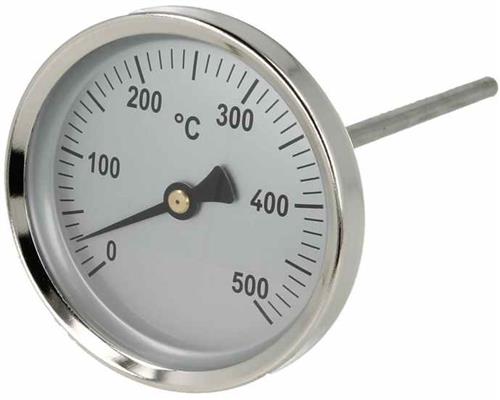 Rauchgasthermometer Ø 80mm / 0-500°C / 100mm Länge (10693#